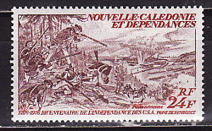 Новая Каледония, 1976, 200 лет США, 1 марка